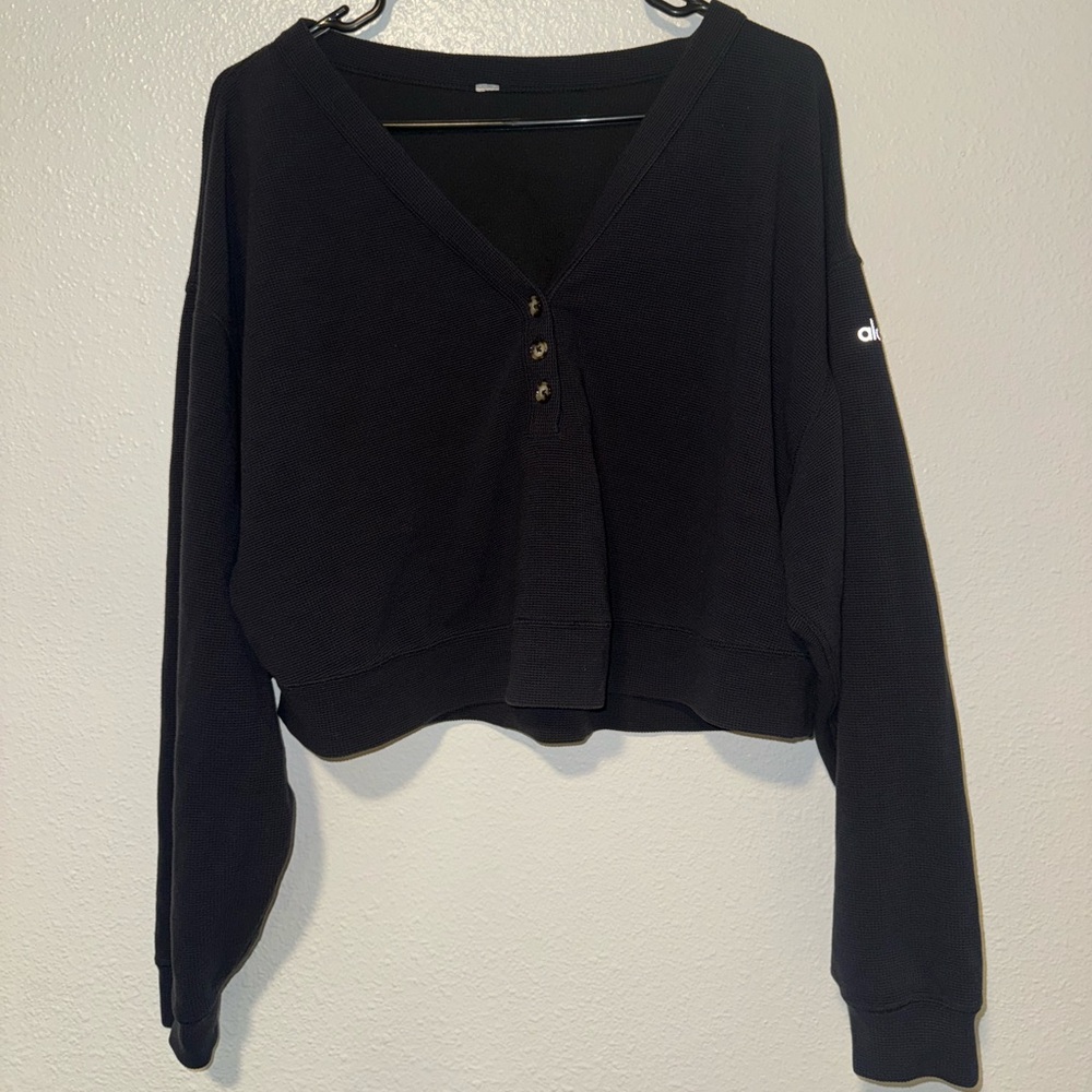 ALO Large crop-top lightweight thermal top